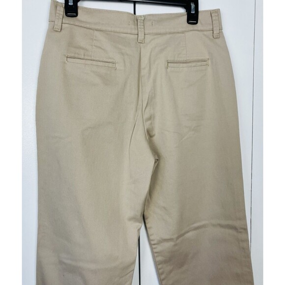 Lee Relaxed Fit Womens  Size 10 M Tan Straight Leg Mid Rise Pants - Picture 6 of 7